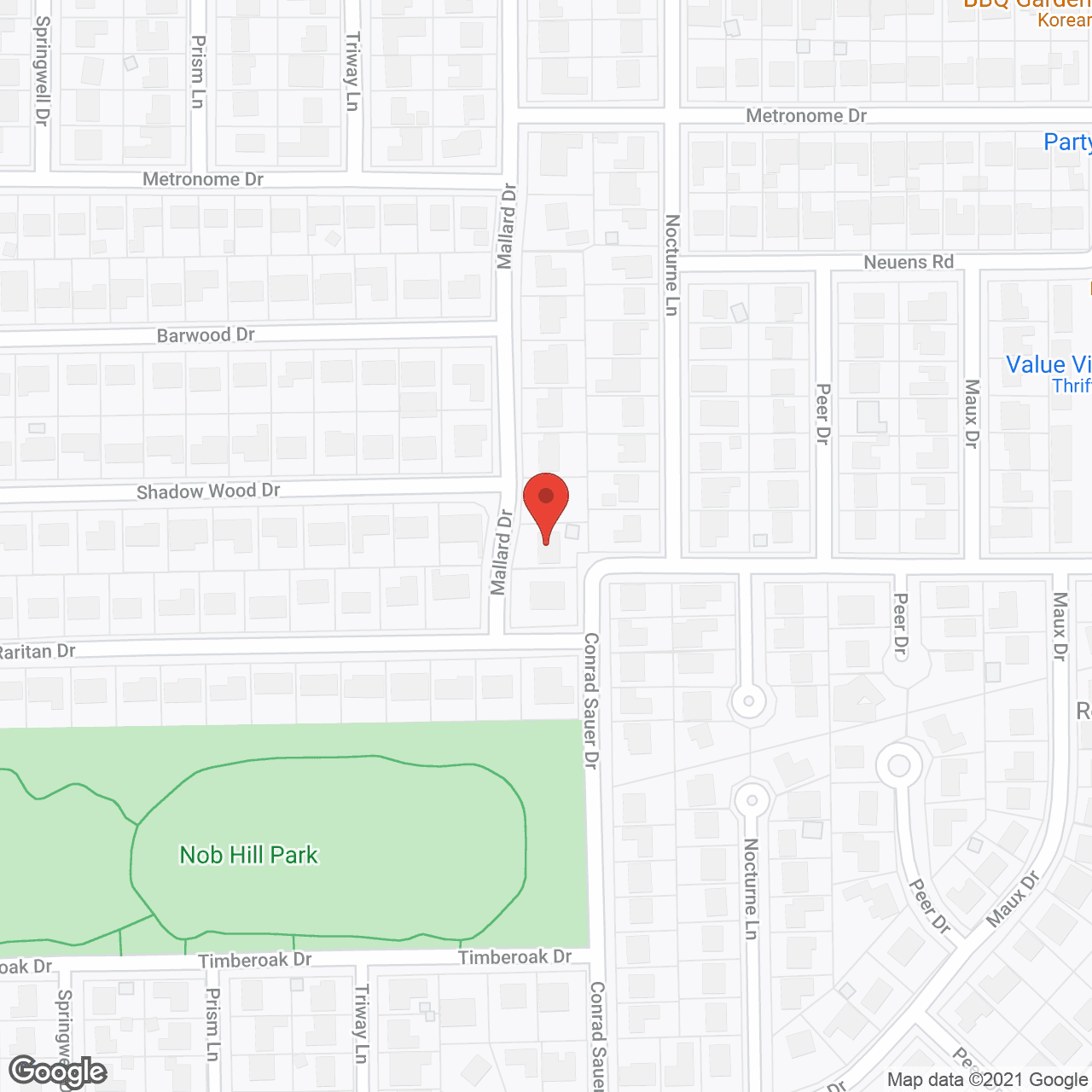 Map of the neighborhood around Marigold Cottage Personal Care Homes Inc