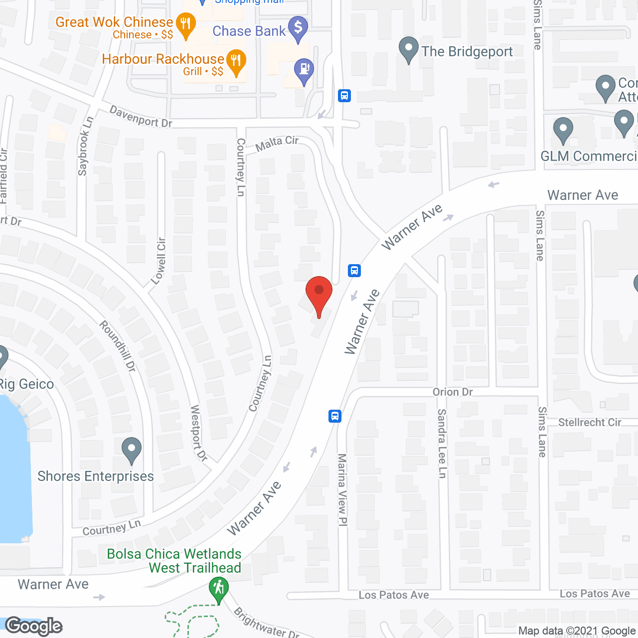 Map of the neighborhood around European Loving Care II