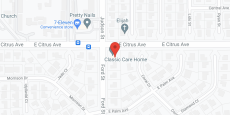 Classic Care Home in google map