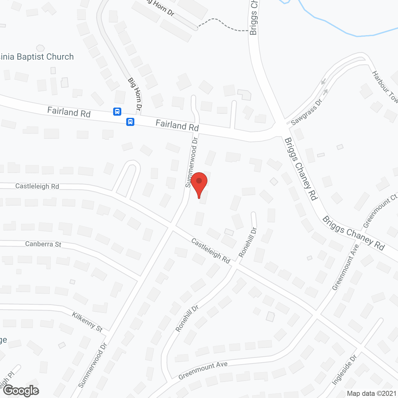 Map of the neighborhood around Summerwood Garden Assisted Living