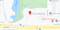 Sunrise of Golden Valley in google map