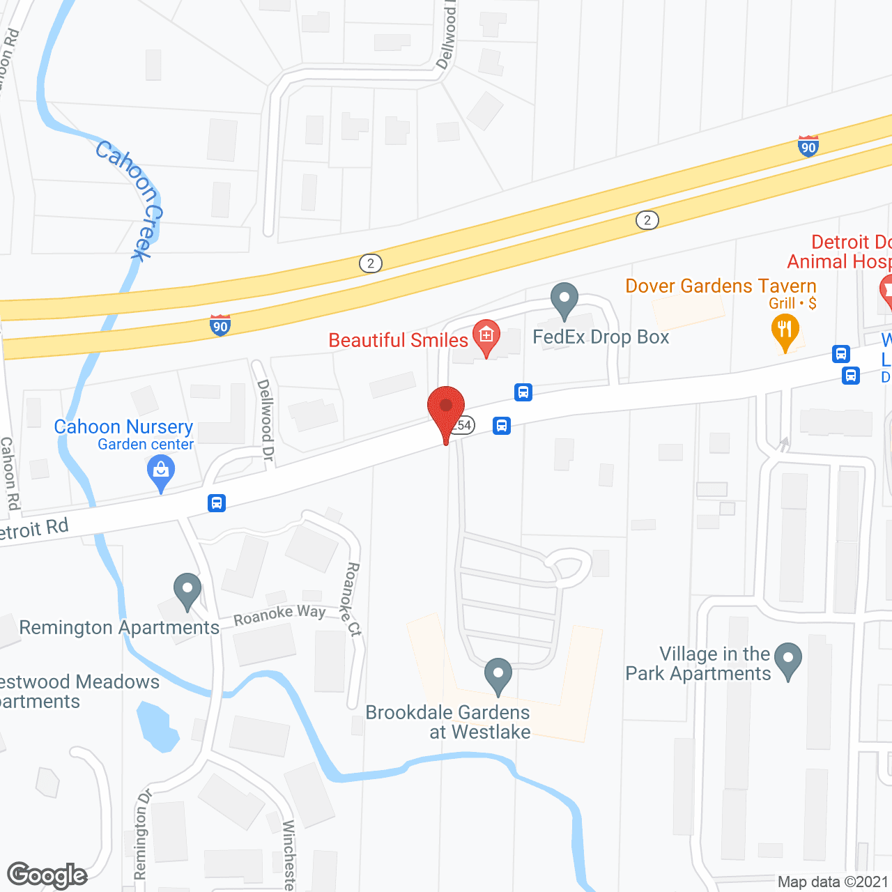 Map of the neighborhood around Brookdale Gardens at Westlake
