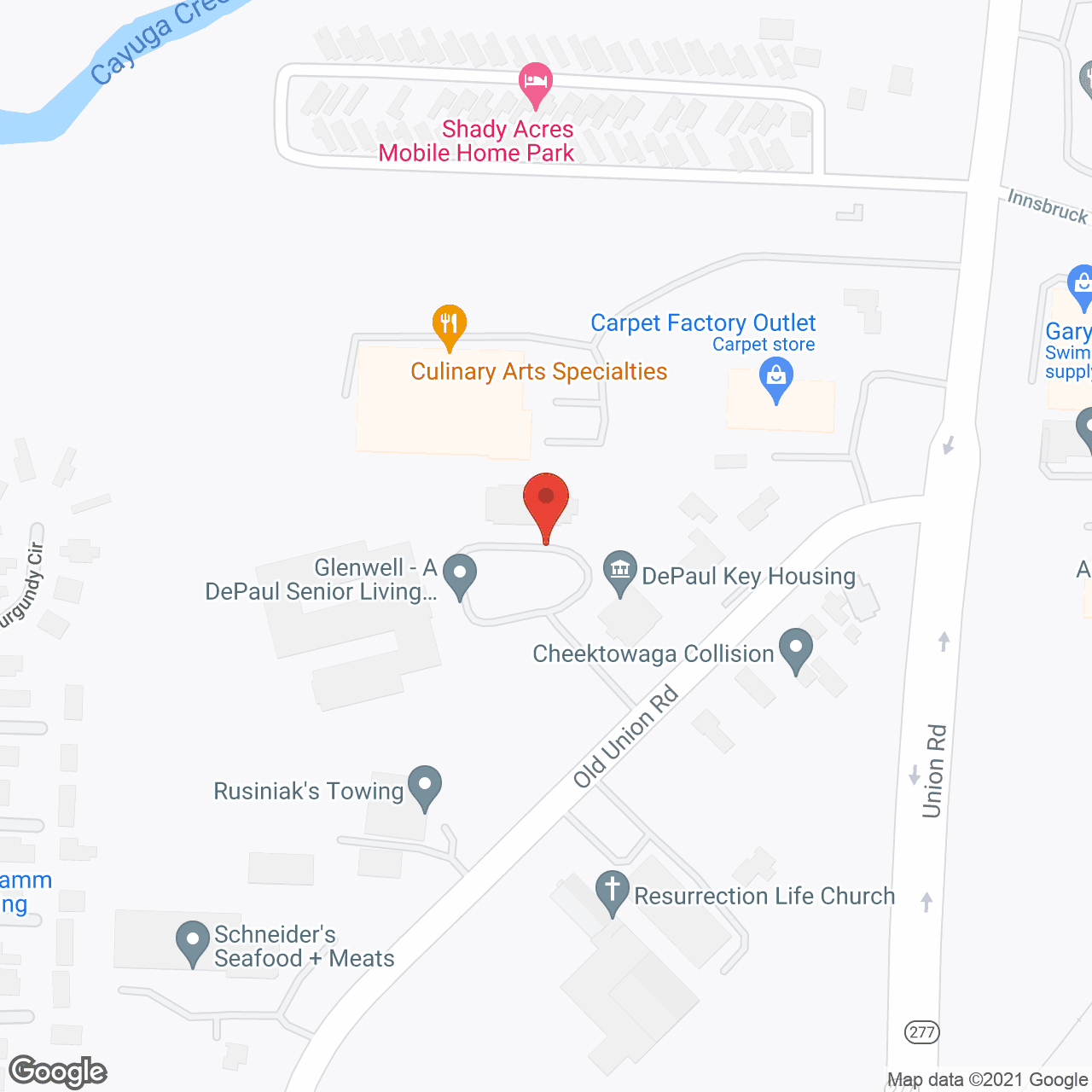 Glenwell, a DePaul Senior Living Community in google map