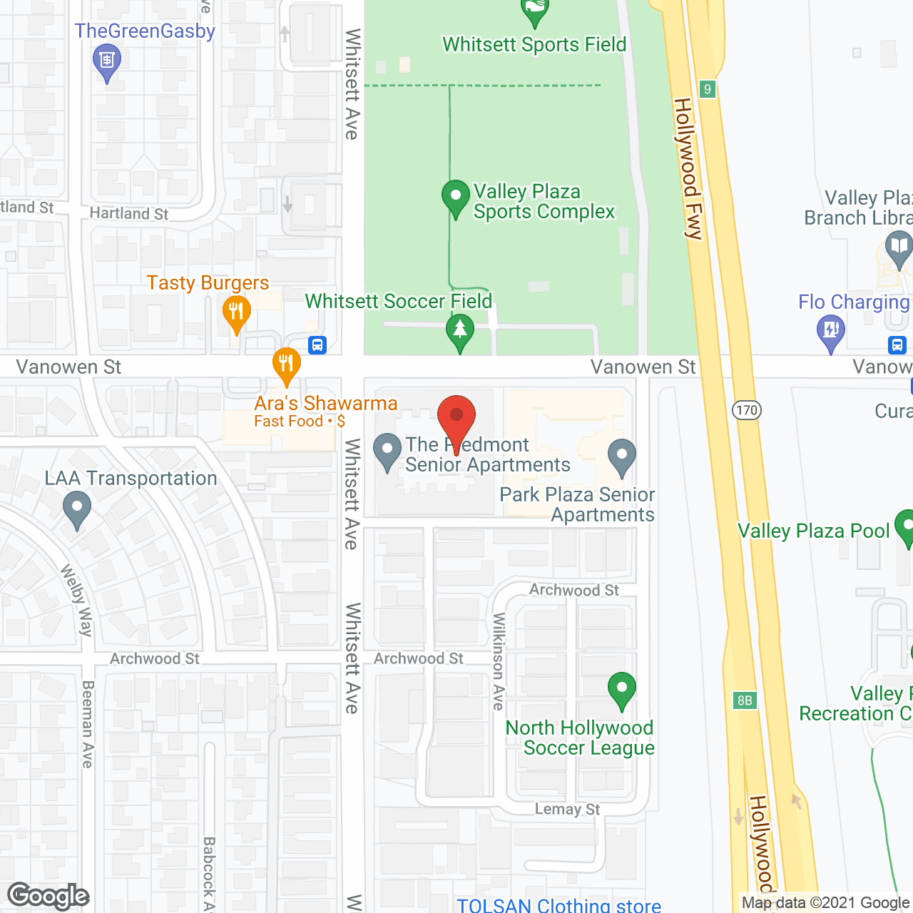 The Piedmont Luxury Senior Apartments in google map