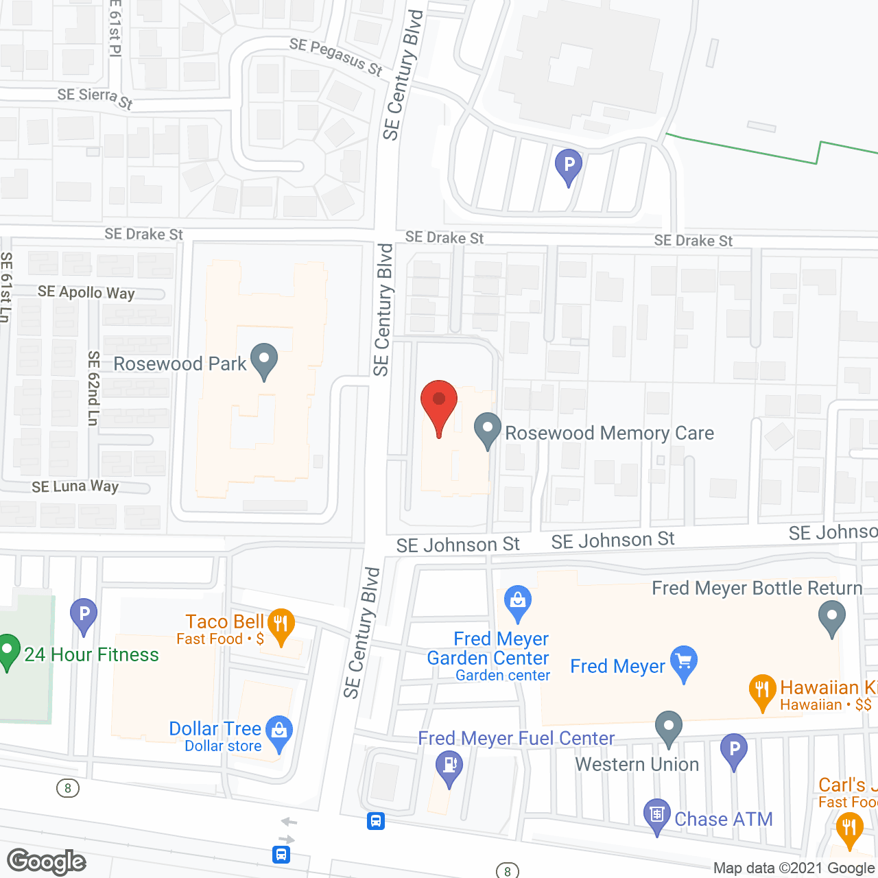 Rosewood Memory Care in google map