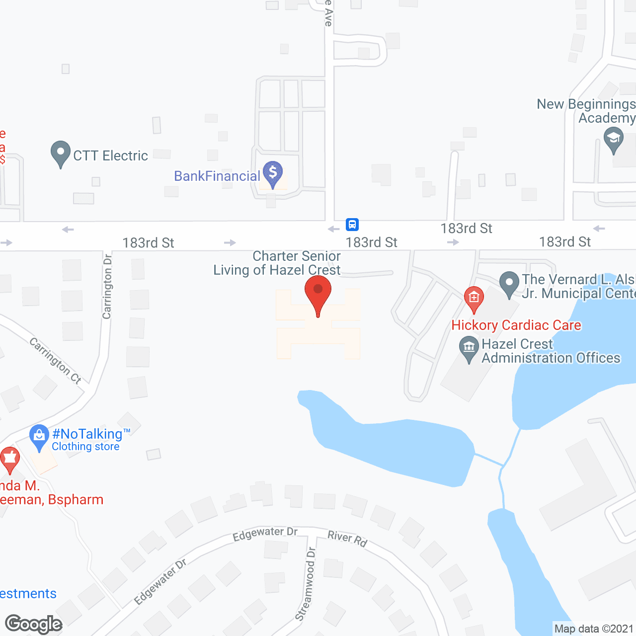 Citadel Estates-Hazel Crest in google map