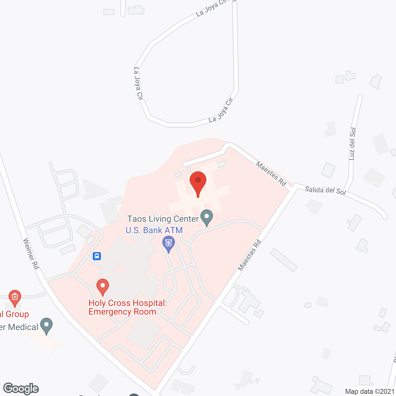 Taos Living Ctr in google map