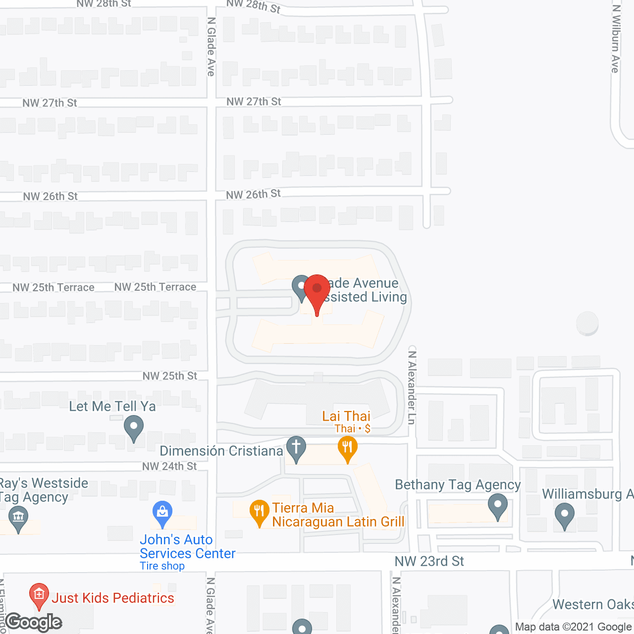 Glade Avenue Assisted Living in google map