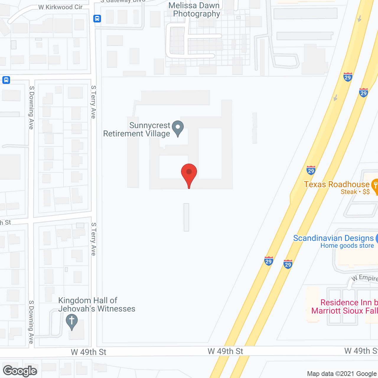 Sunnycrest Retirement Village in google map