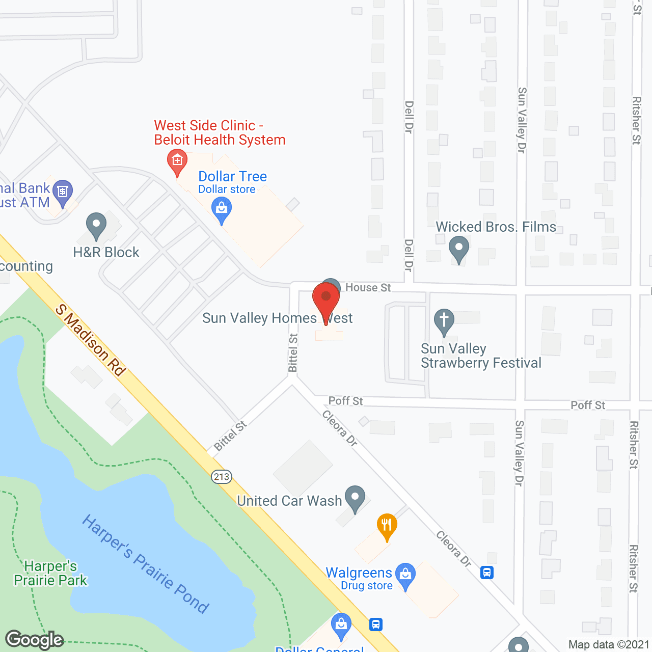 Sun Valley in google map