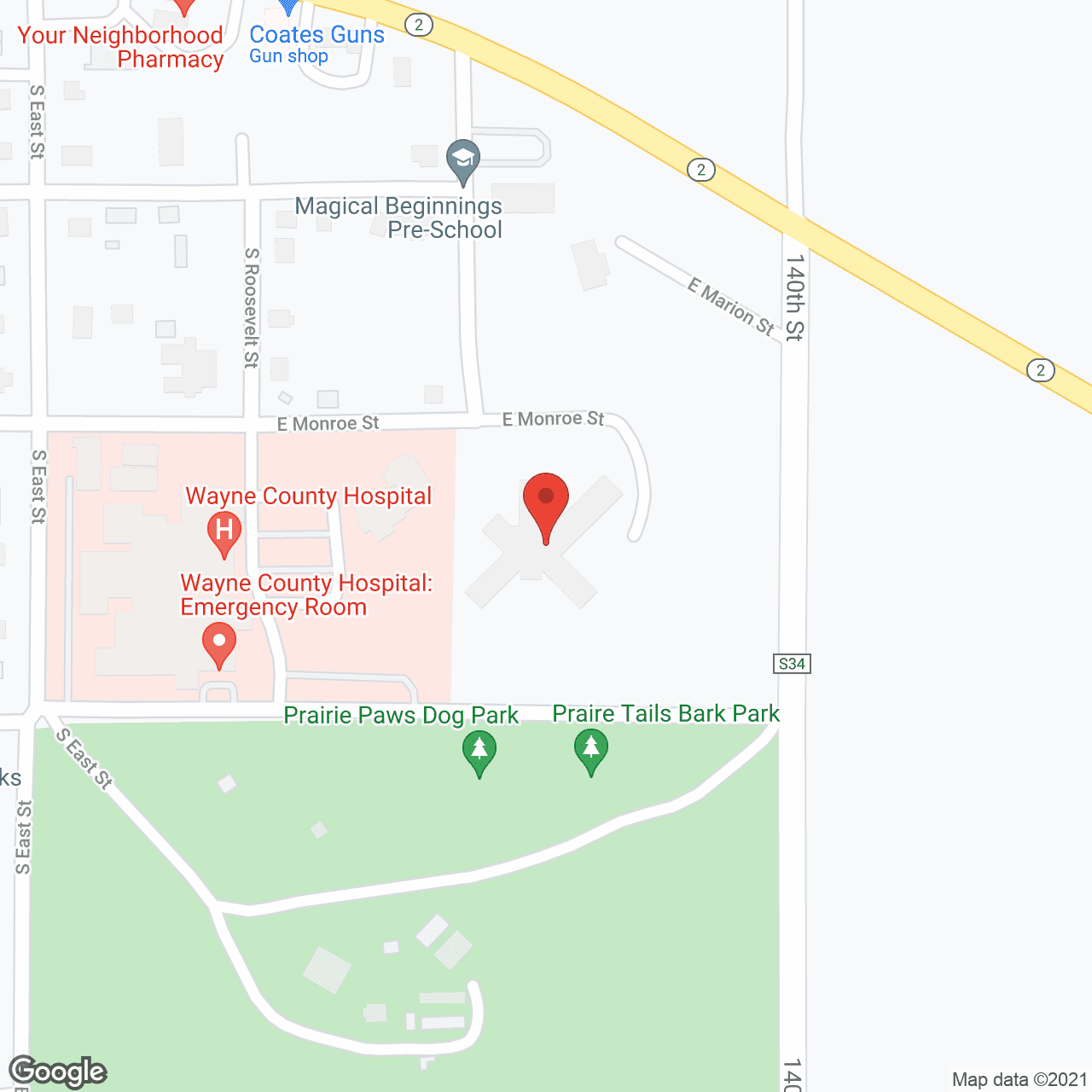 Corydon Nursing and Rehab Ctr in google map