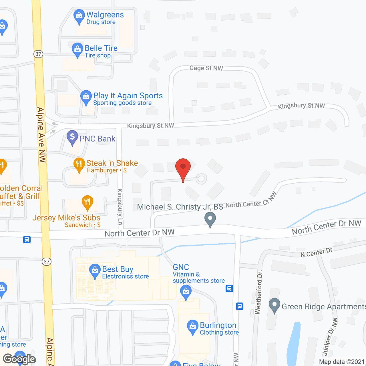 Grandview Assisted Living in google map