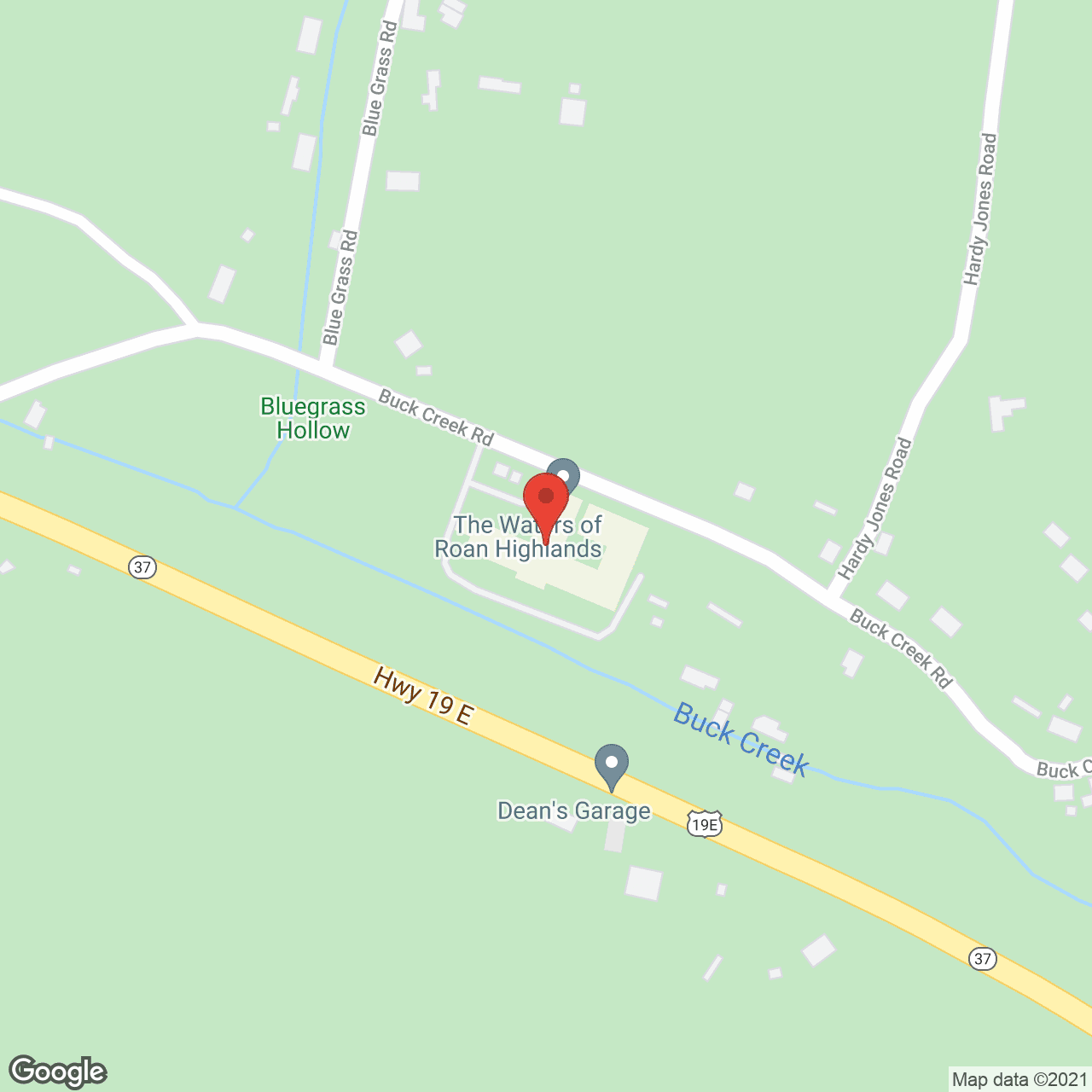 Roan Highlands Nursing Ctr in google map