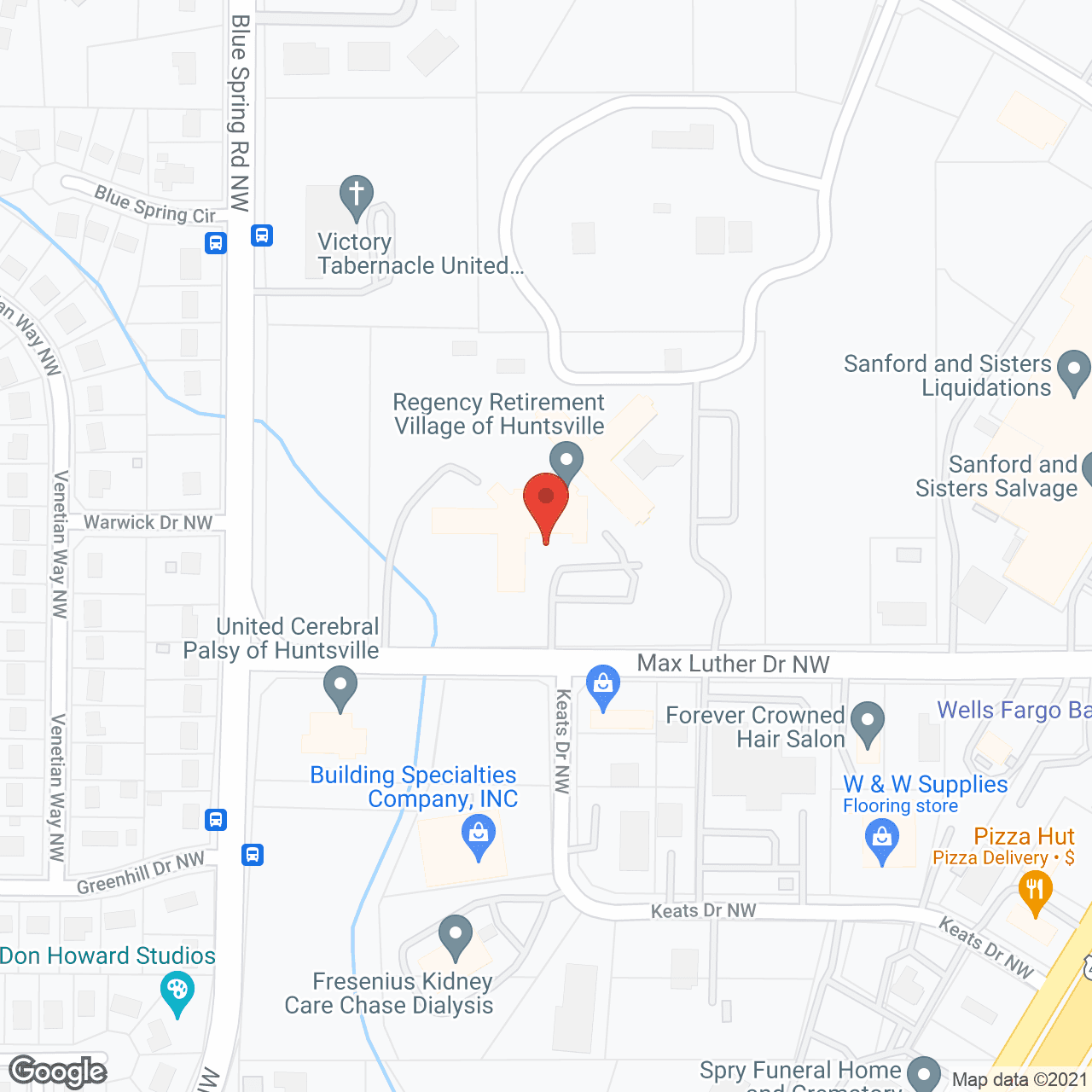 Regency Assisted Living in google map