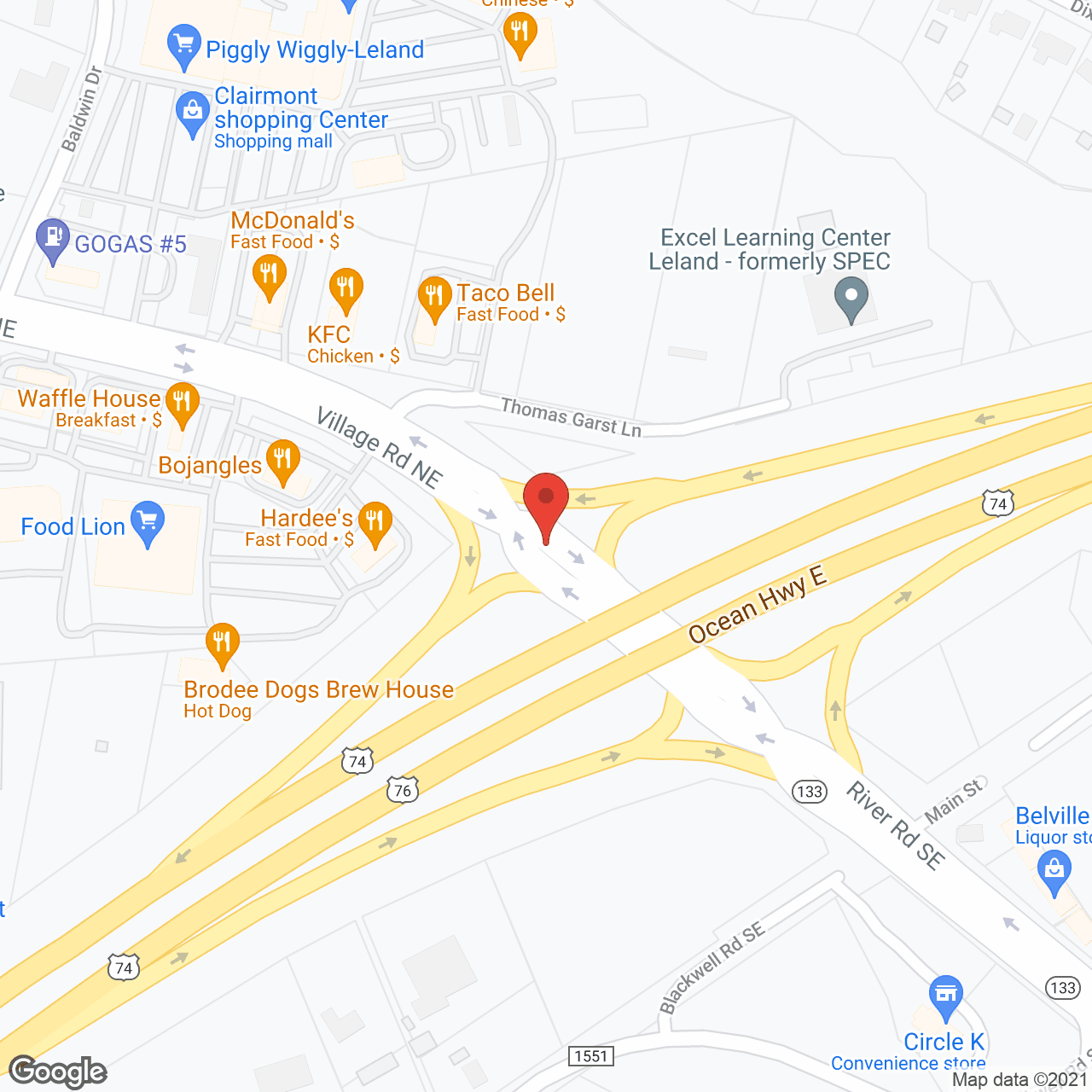 Brunswick Cove Nursing Ctr in google map