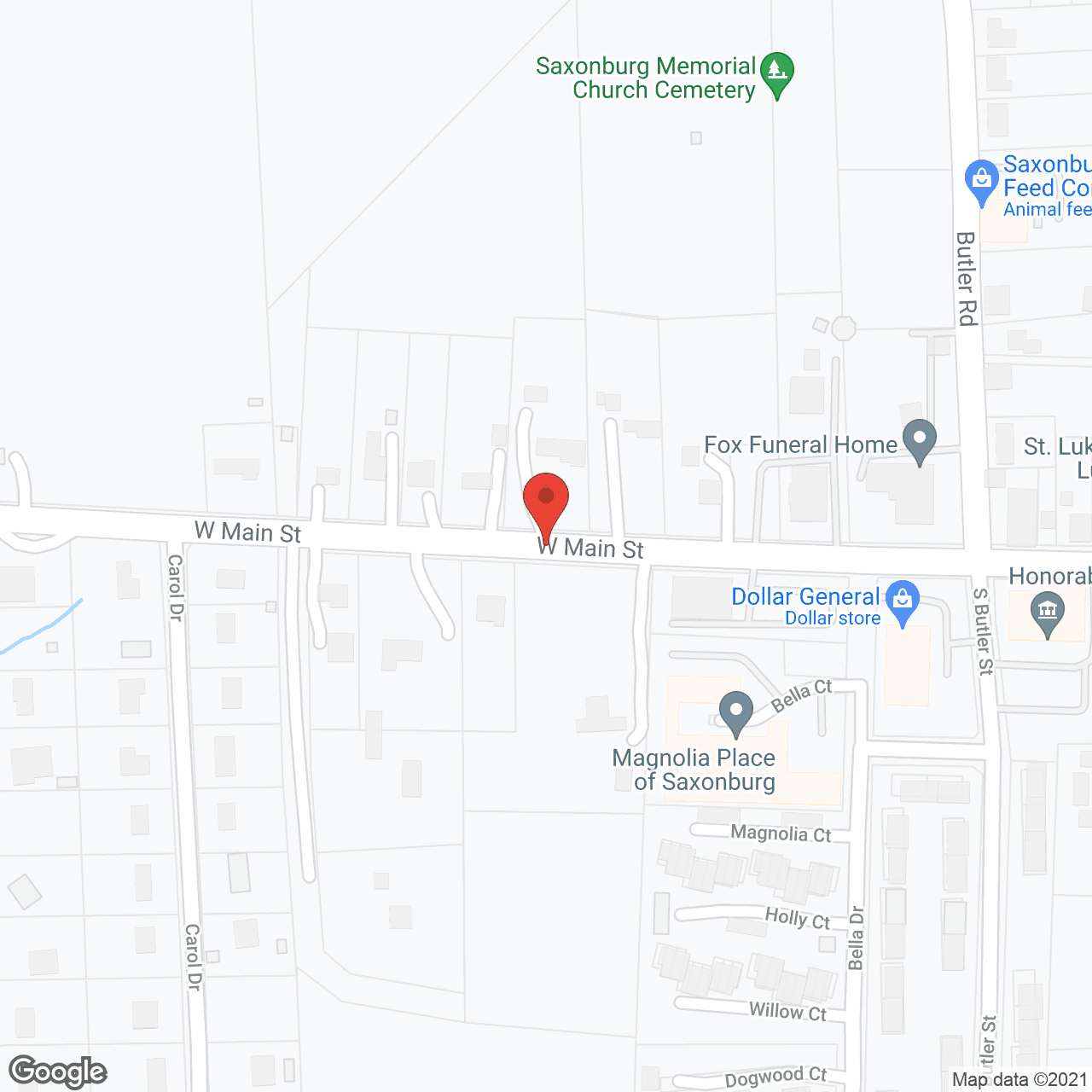 Presbyterian Senior Care in google map