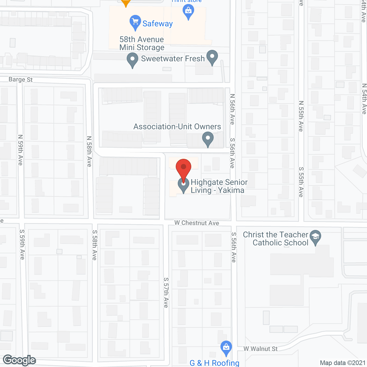 Highgate Senior Living in google map