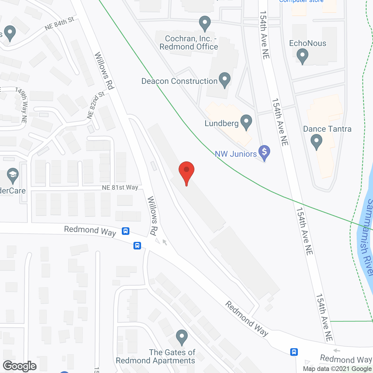 Map of the neighborhood around Redmond Heights Senior Living