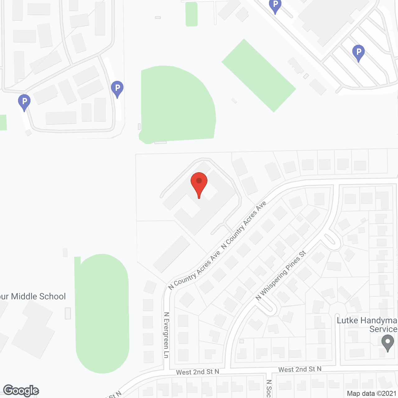 Country Acres Senior Residents in google map