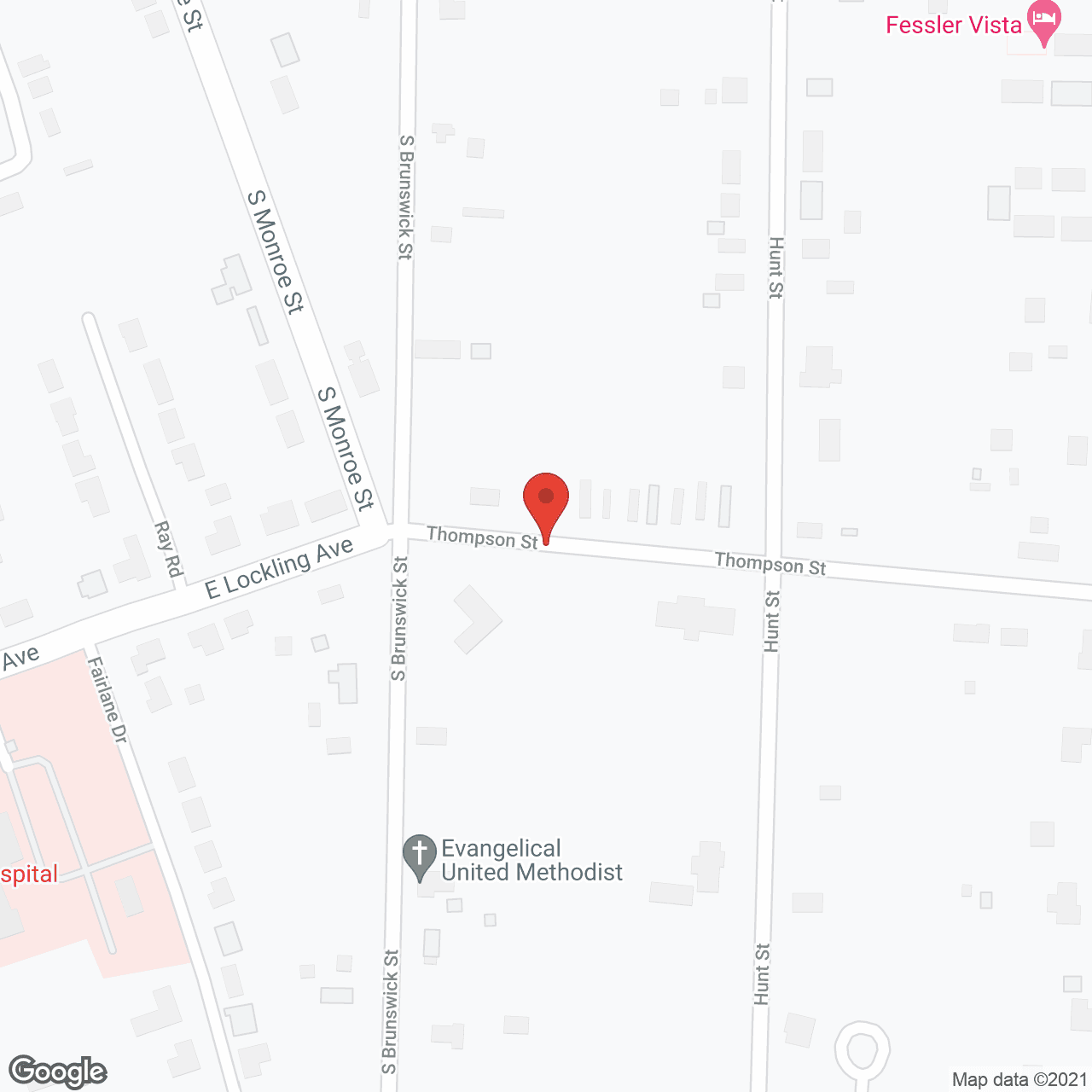 Map of the neighborhood around Bristol Manor of Brookfield