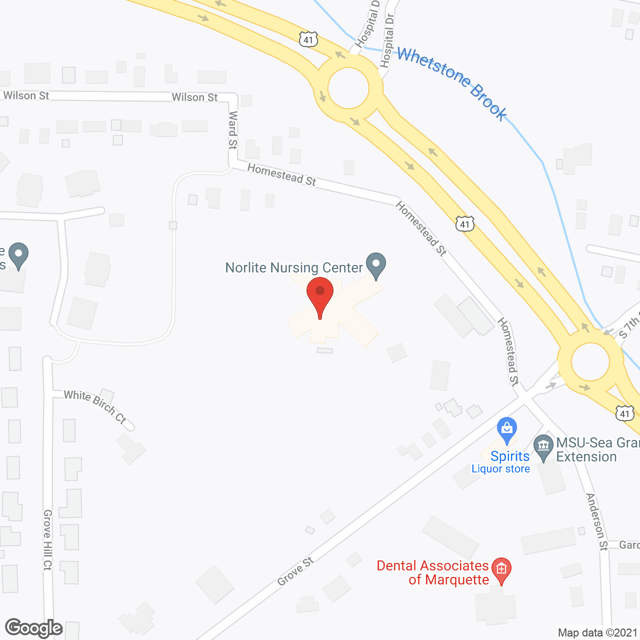 Norlite Nursing Ctr in google map