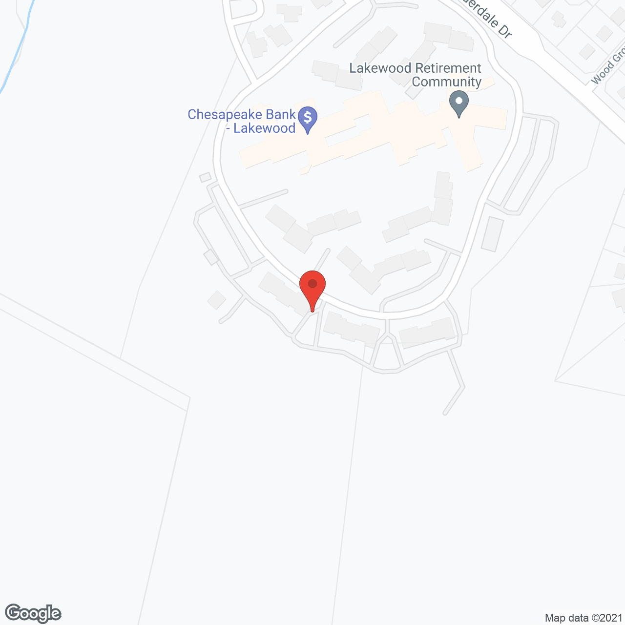 Lakewood Retirement Community in google map