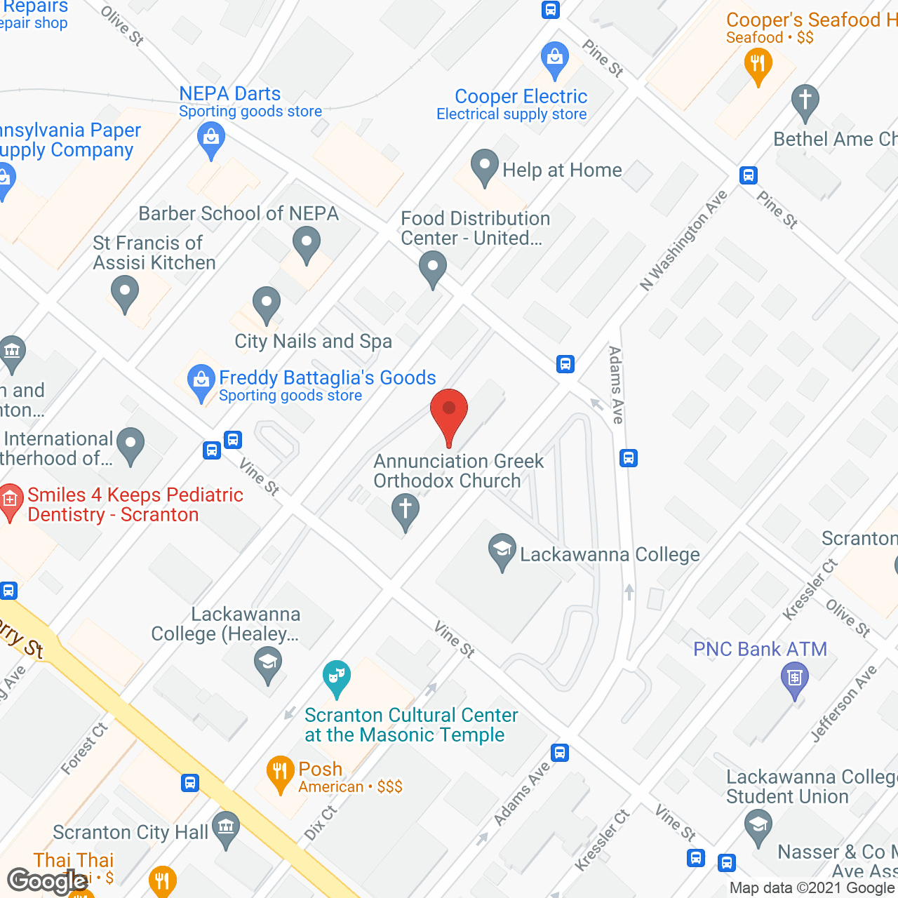 Washington West in google map