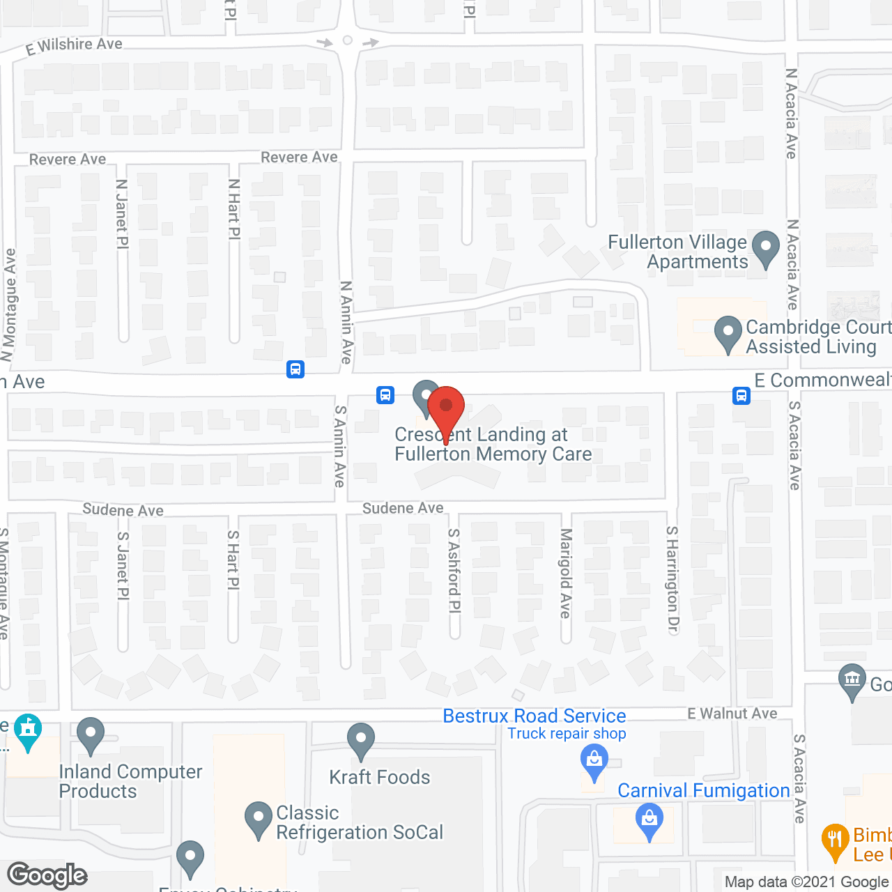 Crescent Landing at Fullerton Memory Care in google map