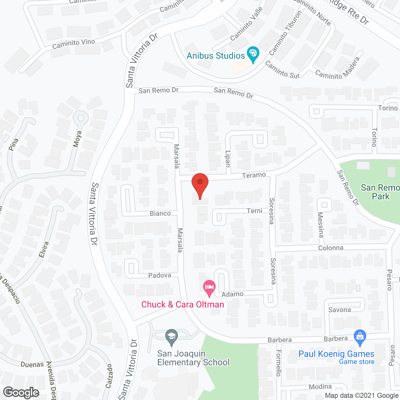 Map of the neighborhood around Golden Homes Care