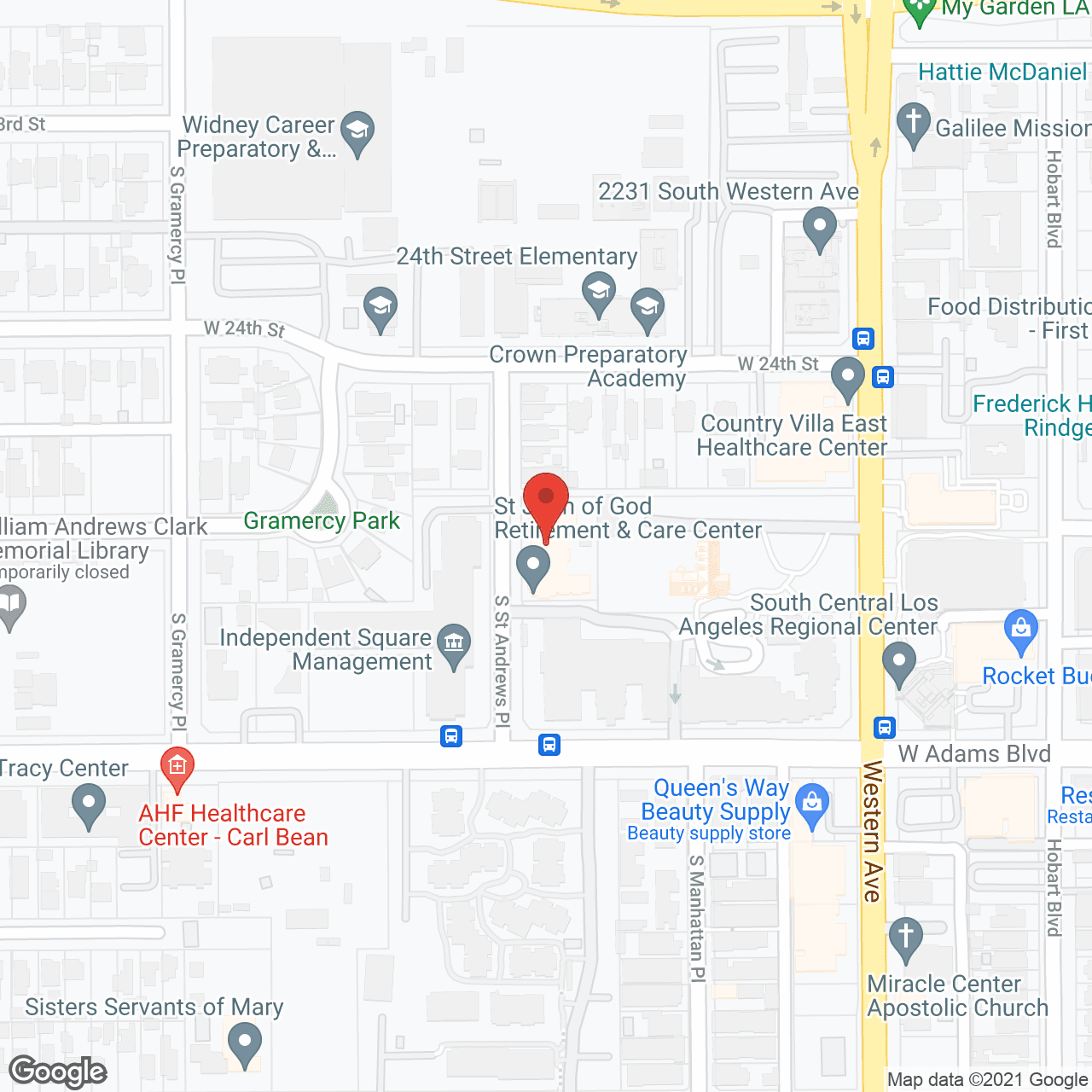 St. John of God Retirement and Care Center in google map