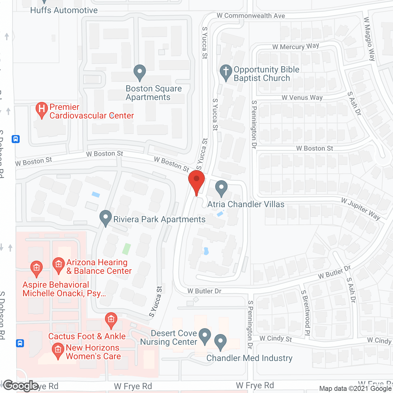 Atria Chandler Villas in google map