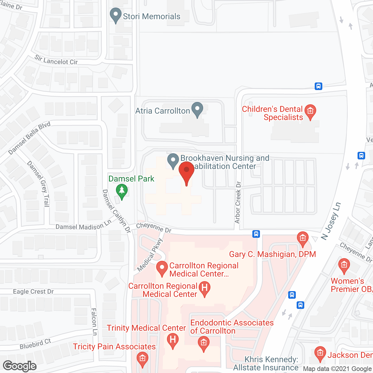 Brookhaven Nursing & Rehab in google map