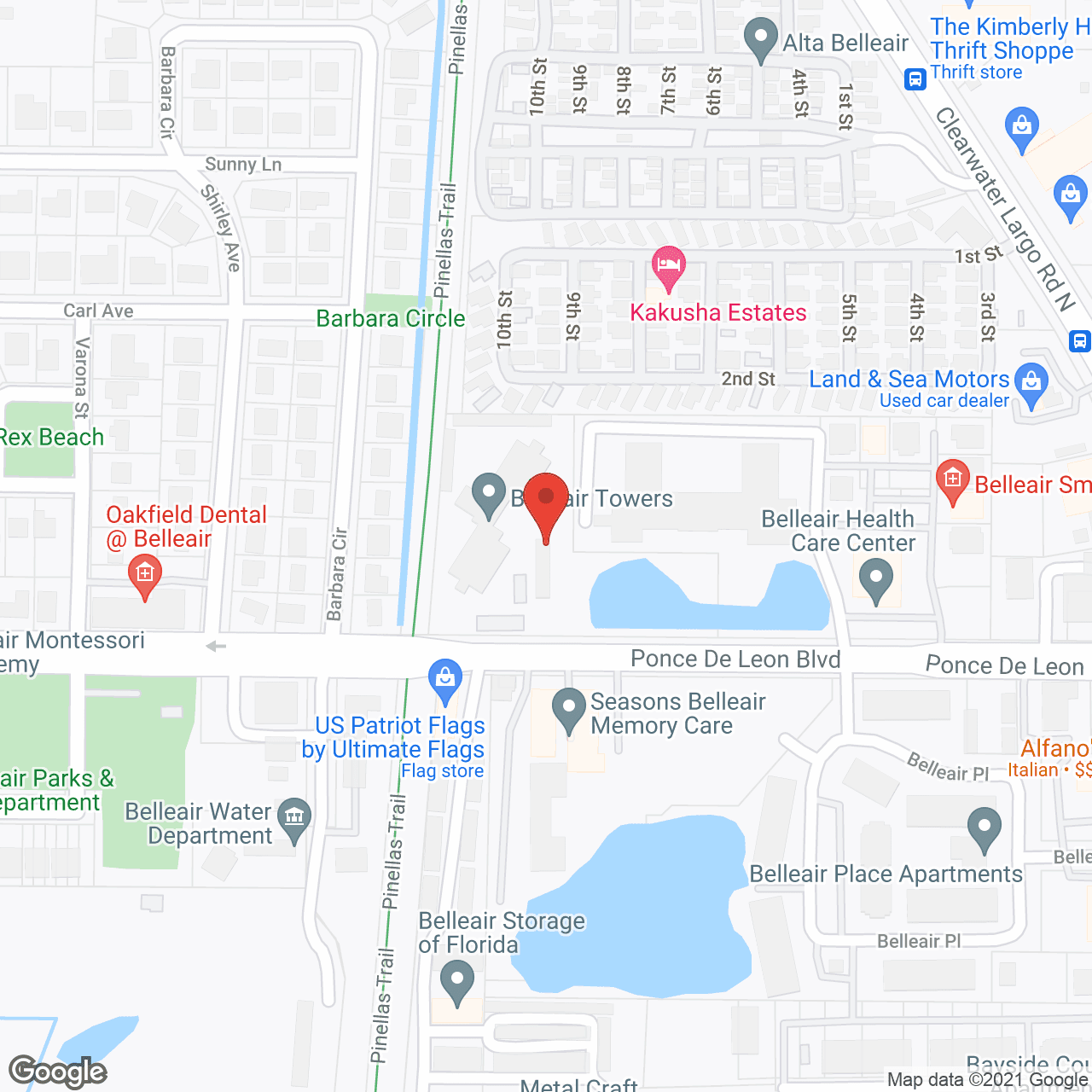 Belleair Towers in google map