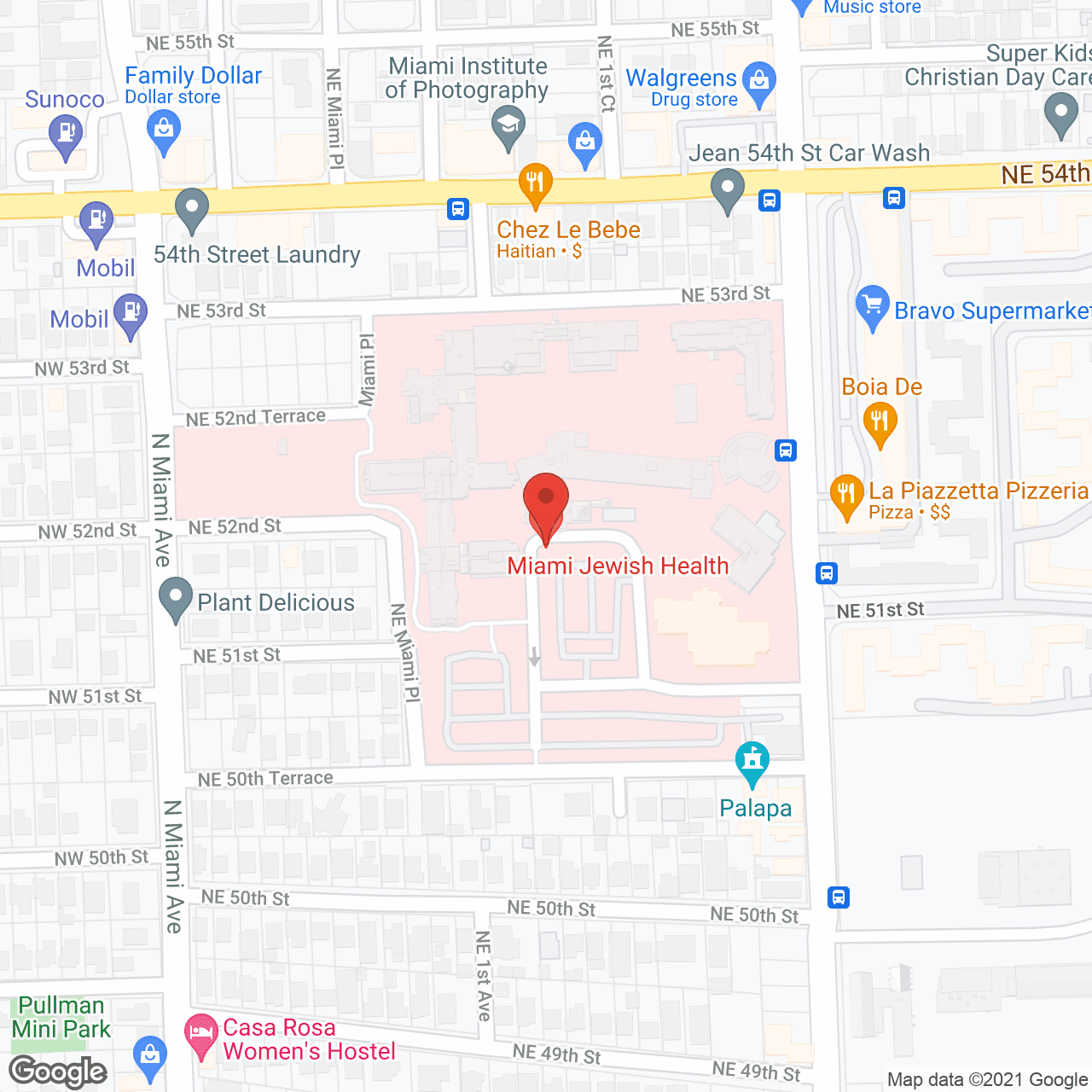 Miami Jewish Home & Hospital for the Aged in google map