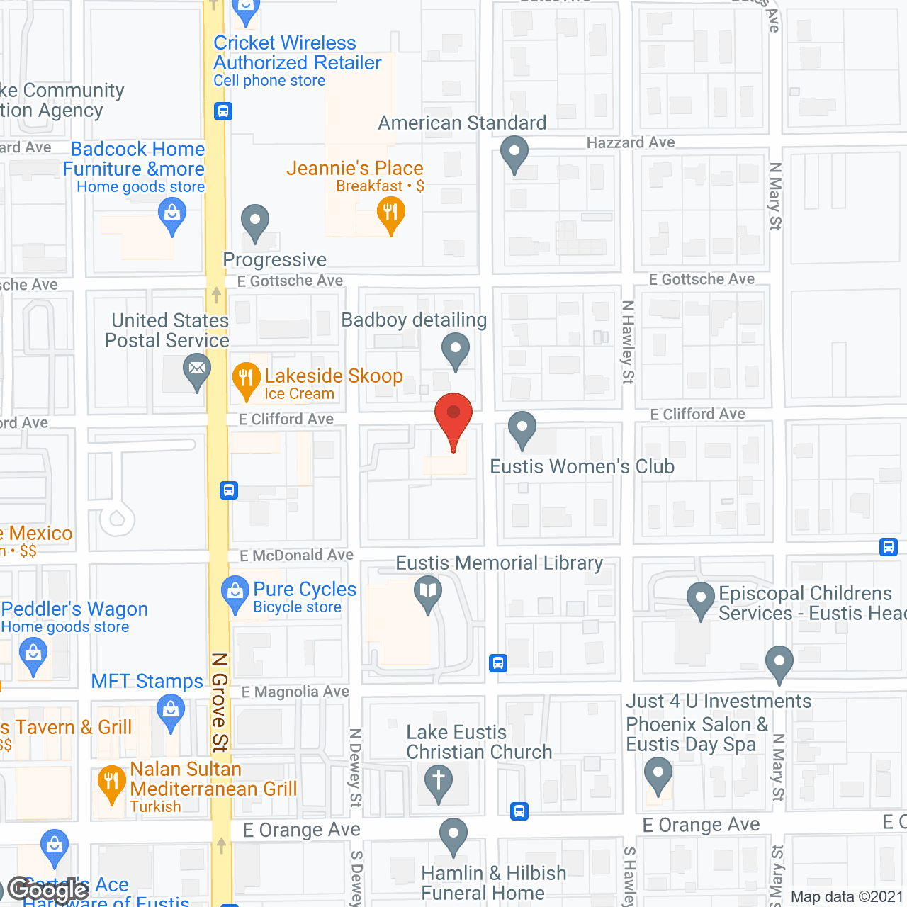 Eustis Senior Care in google map