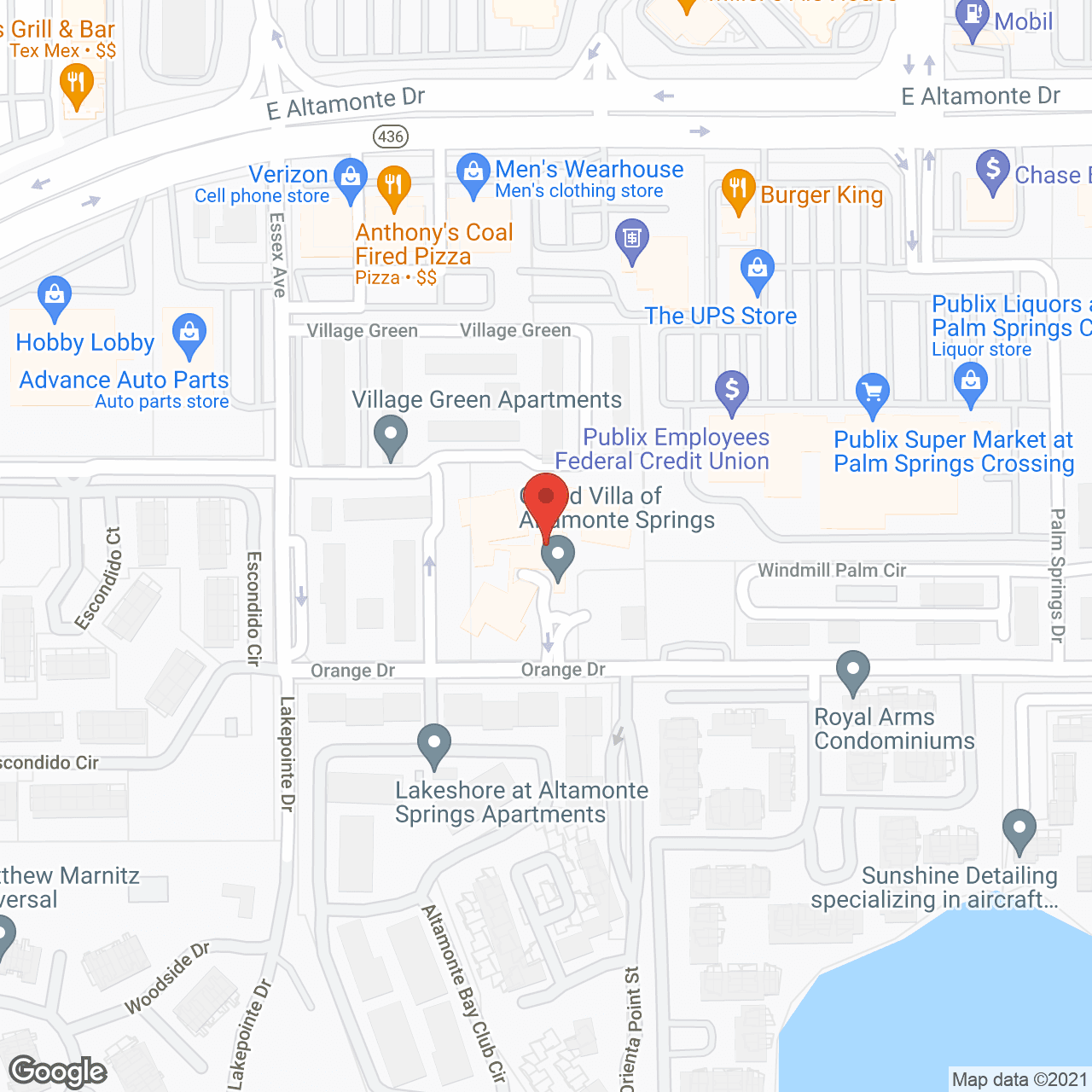 Grand Villa of Altamonte Springs in google map