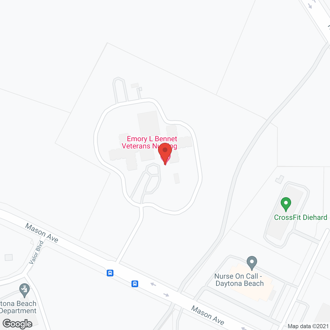 Veterans' Nursing Home in google map