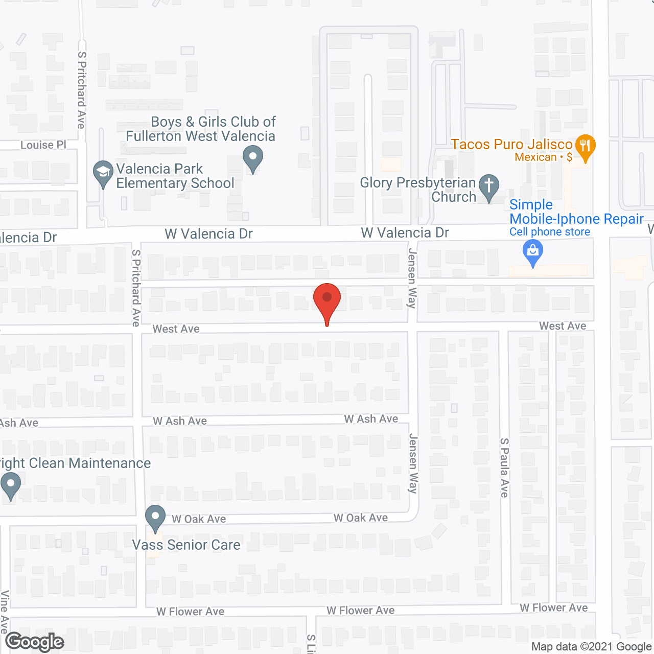 Sunshine Home Care in google map