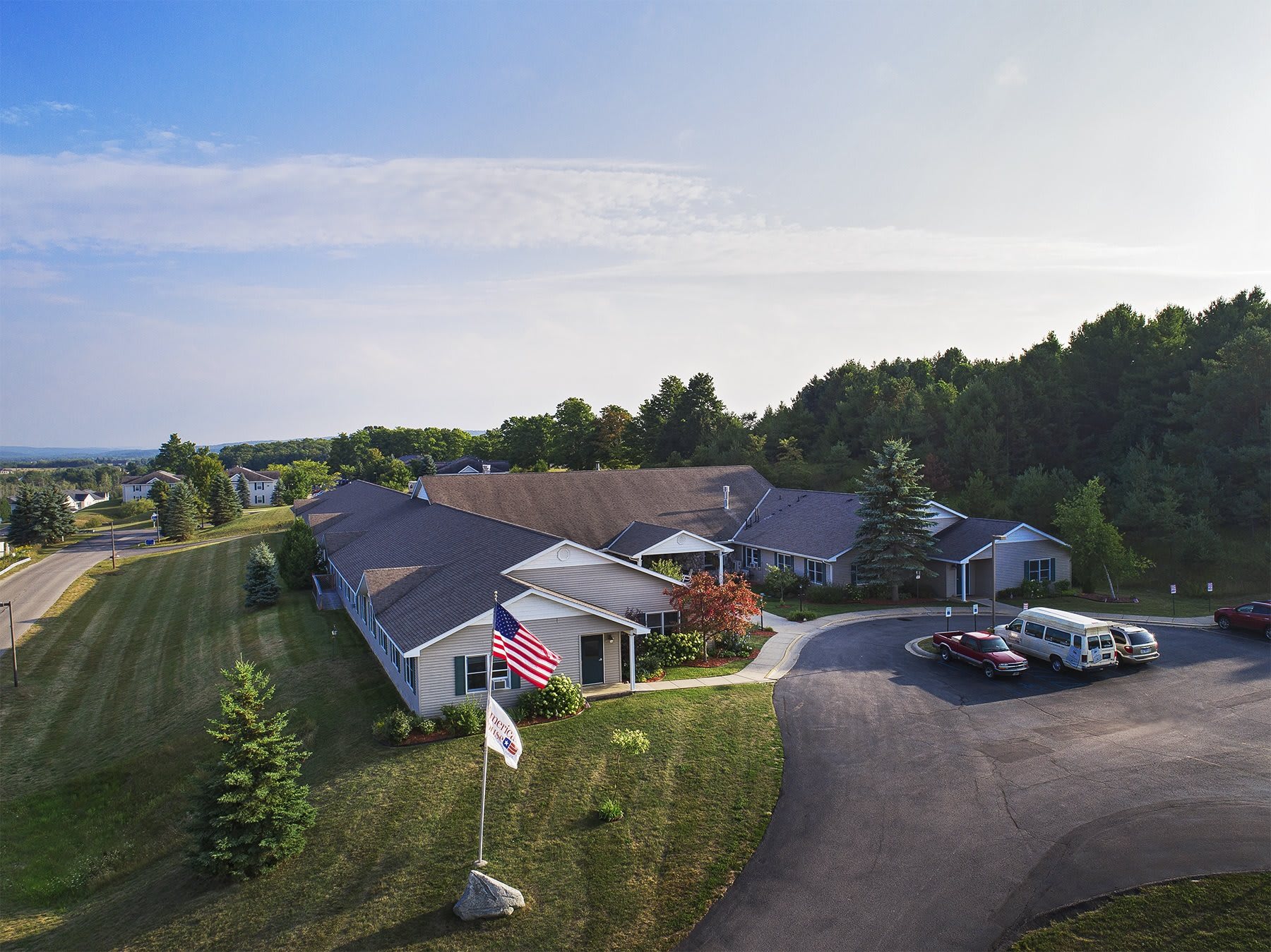 American House Petoskey Senior Living Aerial View of Community