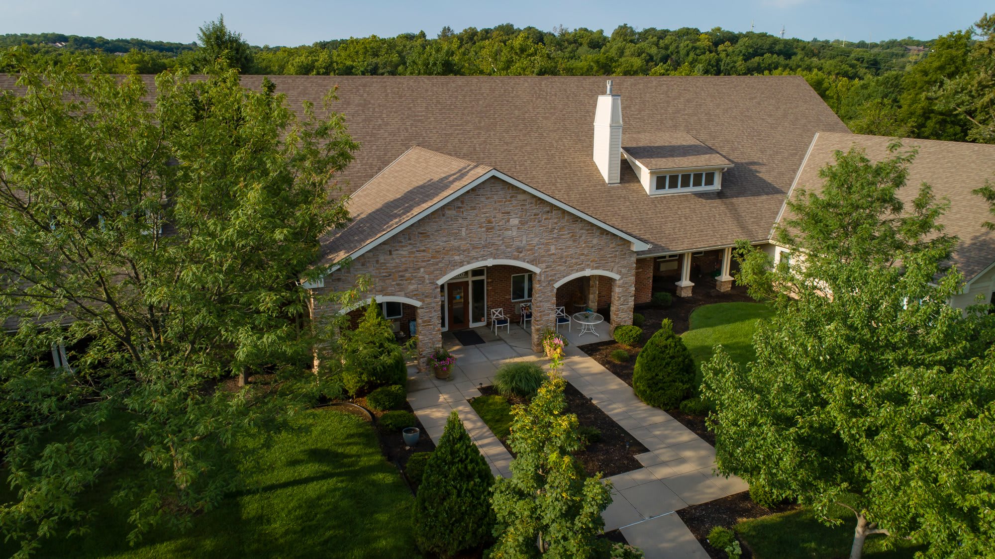 Homestead of Shawnee aerial view of community