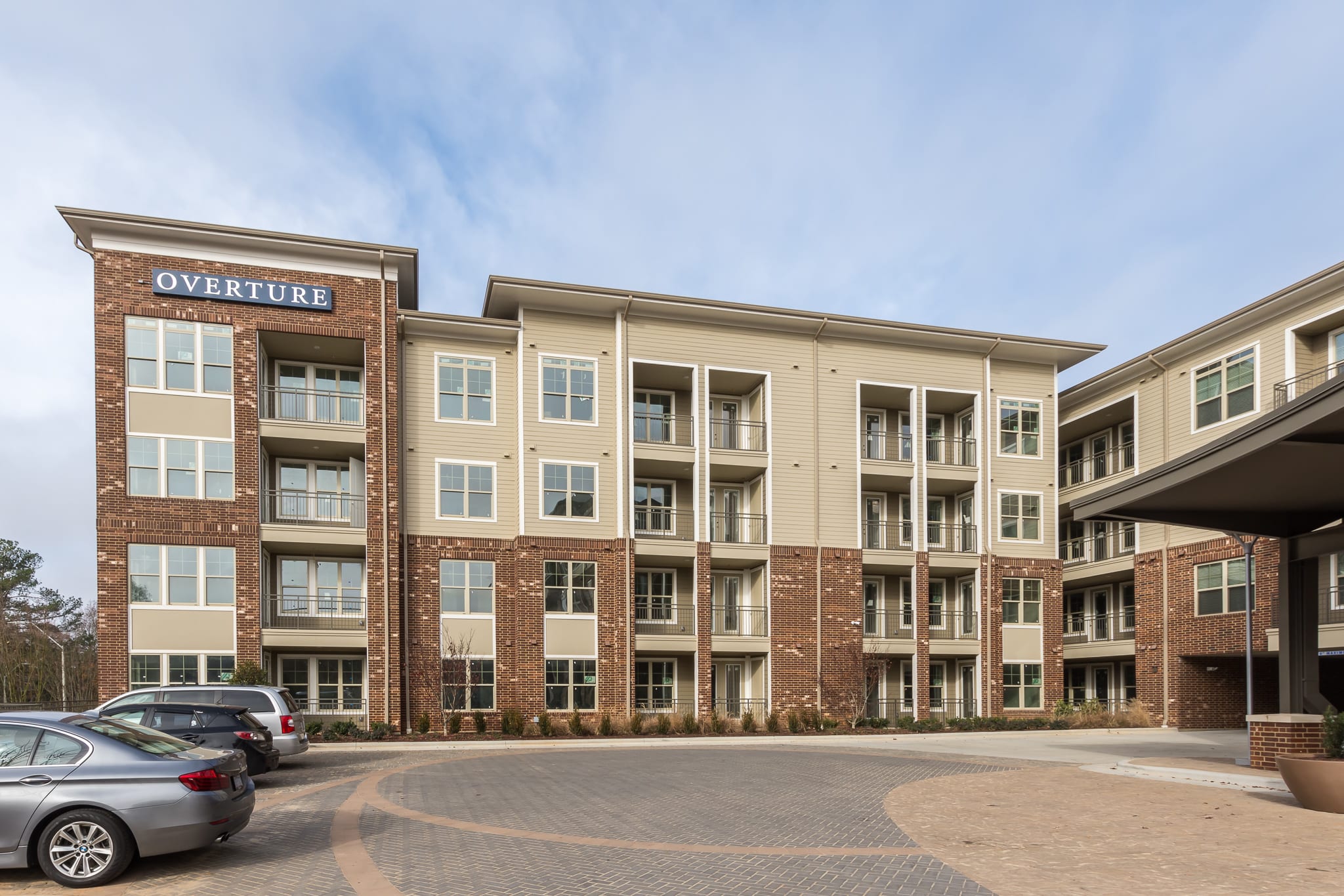 Overture Crabtree 55+ Apartment Homes community exterior