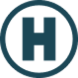 A graphic of a capital letter H in a circle
